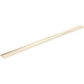 Houten Bloemstokken, L: 60 cm, D: 6 mm, Beuk - 10 st