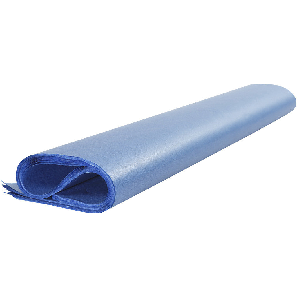 Tissuepapier Blauw 50x70cm, 14 gr - 25 vel