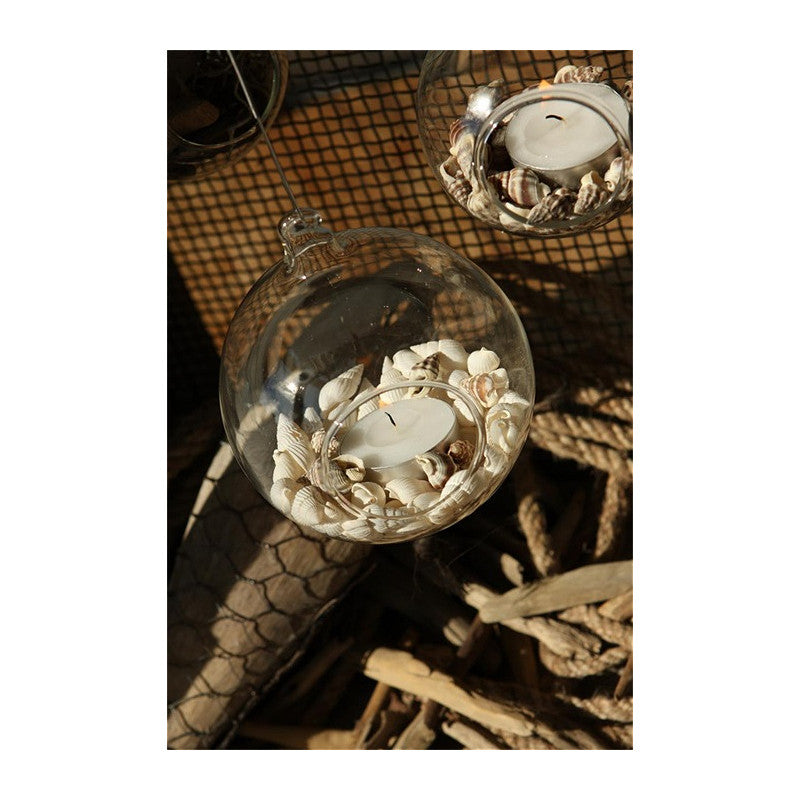 Glazen bol voor theelichtje Ø12cm x 12,5cm - 4 stuks