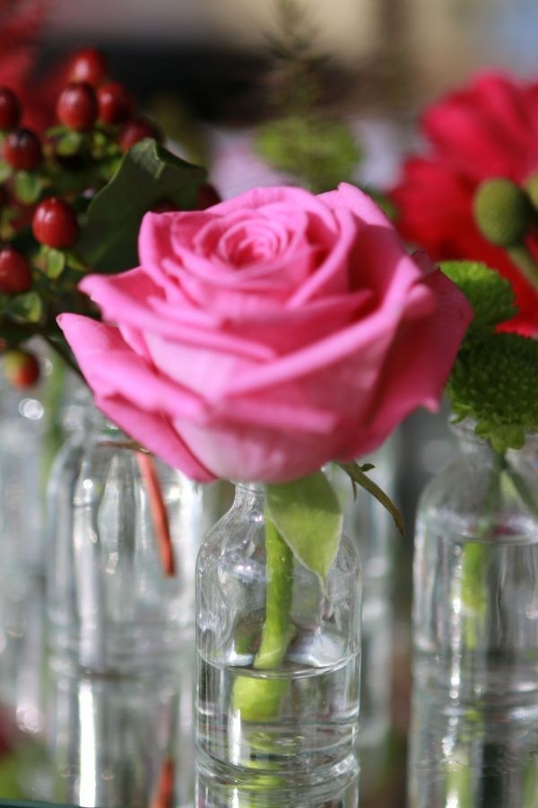 Glazen Mini Flesje 20ml 60mm hoogl Ø 30mm - 50 st