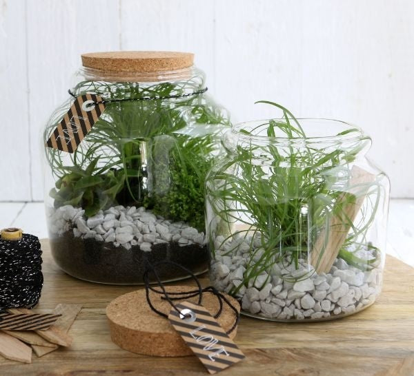 Glazen Pot met Kurk Dop 140x150mm - 1 st