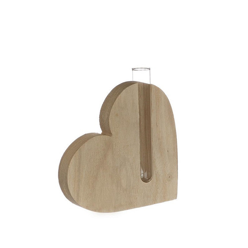 Houten hart met reageerbuisje 14x 2,8 h.13 - 6 stuks