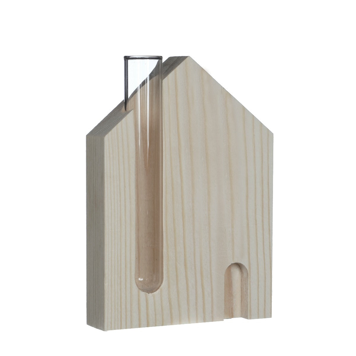 Huis standaard met reageerbuis 14cm hoog - 6 st