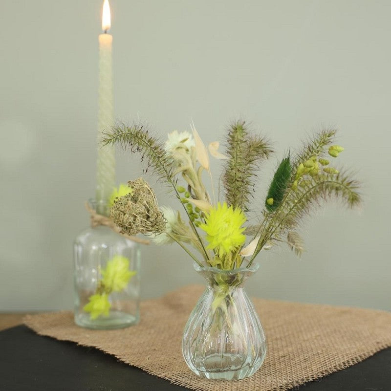 Bloemen vaas Ø70 h: 90 mm Transparant - 12 stuks