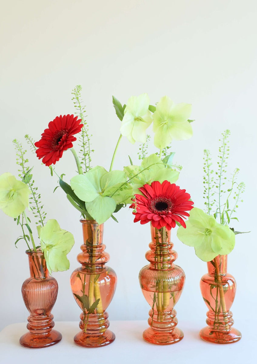 Vaas Venetië Amber H: 113 x Ø50 mm - 12 stuks