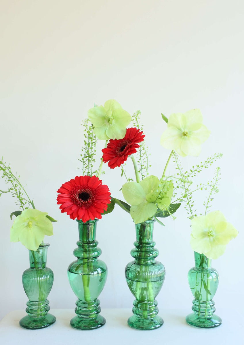 Vaas Venetië Donker groen H: 113 x Ø50 mm - 12 stuks