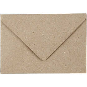 Gerecyclede Enveloppen Naturel C7 78x115mm, 120 g - 50 st