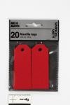 Manilla Labels Rood 30x80mm - 20 st