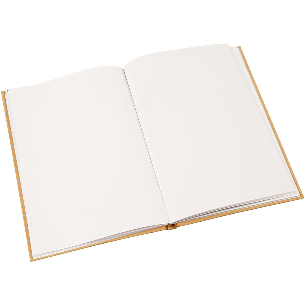 Notitieboek bruin, A5, dikte 8 mm, 80 gr - 1 st