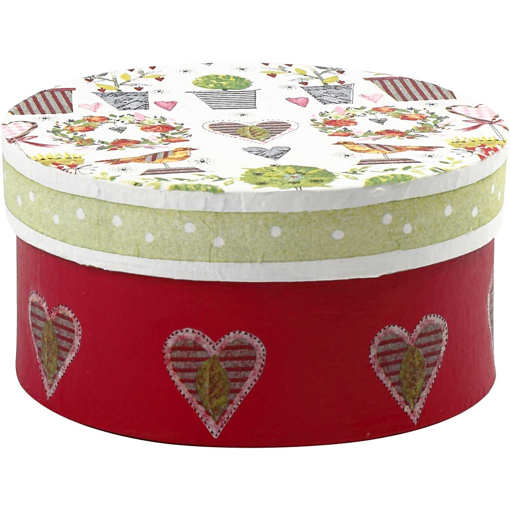 Ronde Dozen, D: 10+13+16 cm, H: 5+6.5+7.5 cm - 3 st