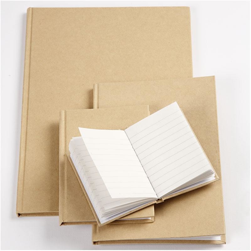 Notitieboek bruin, A4, 60 gr - 1 st