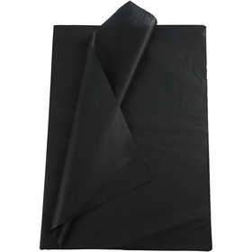 Tissue Paper, black, 50x70 cm, 14 g