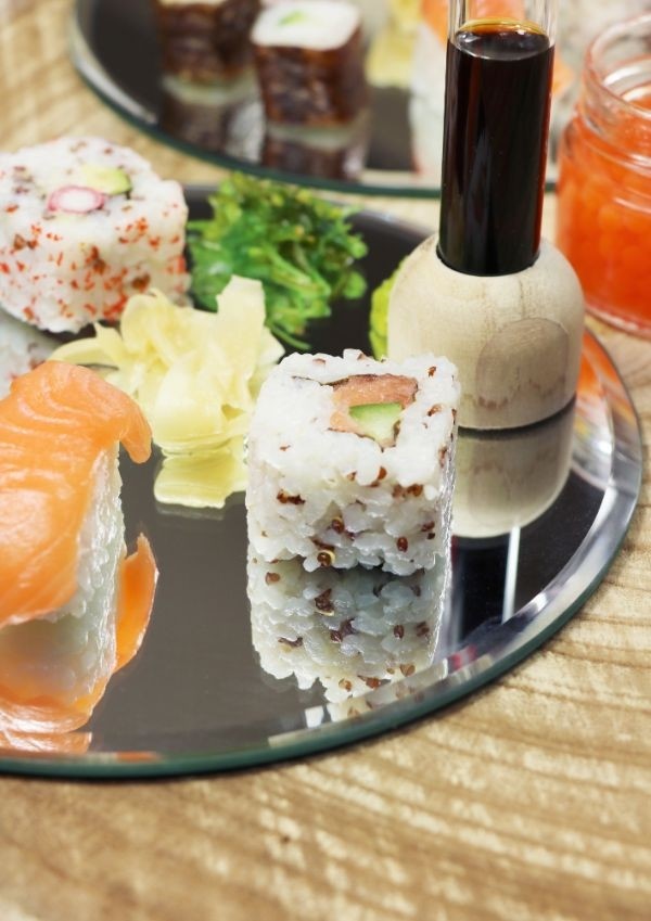 Spiegelplaat rond Ø 20cm afgeschuinde rand - st