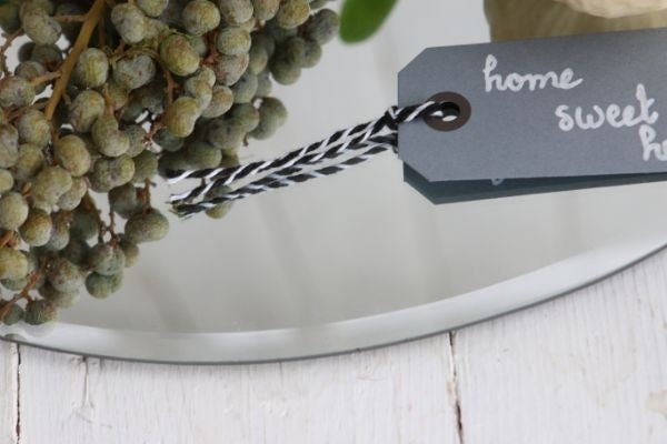 Spiegelplaat rond Ø 40cm afgeschuinde rand - st