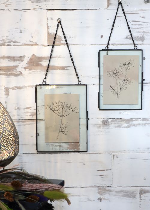 Metalen hanger voor droogbloemen etc. 15,5x20,5cm - 6 st