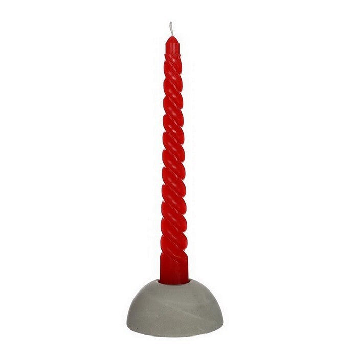 Kaarsen gedraaid rood 19cm hoog - 4 st