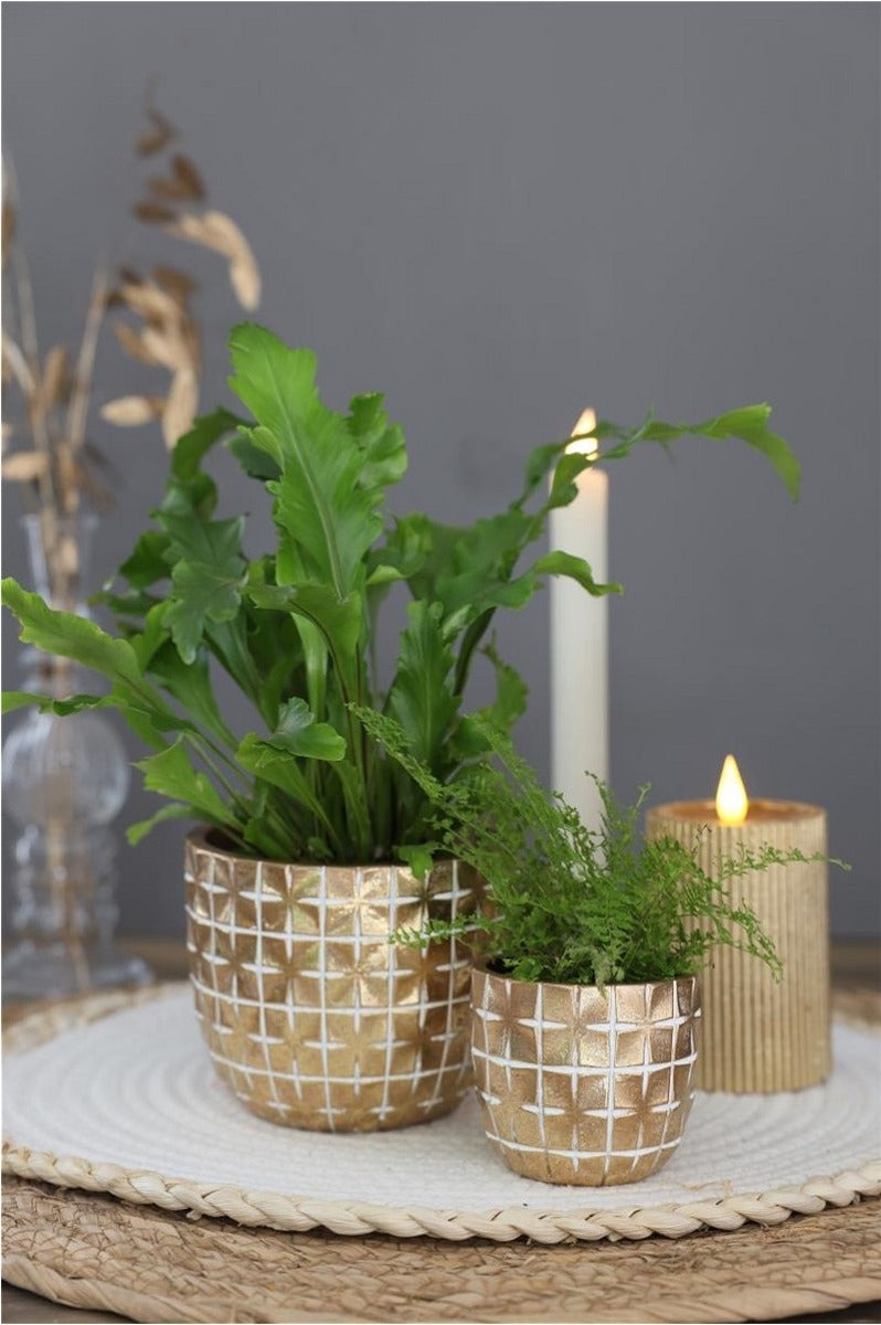 Hanoi pot Ø100 x h:84 mm Goud - 6 stuks
