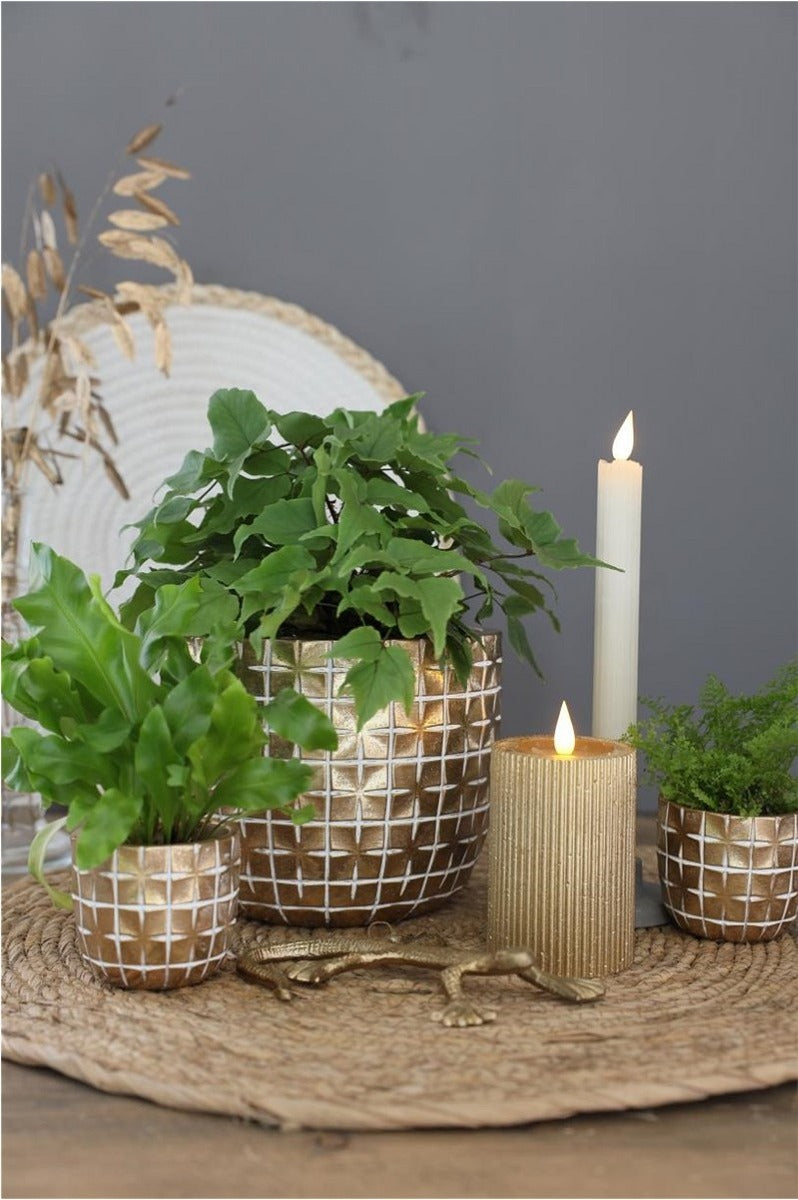 Hanoi pot Ø100 x h:84 mm Goud - 6 stuks