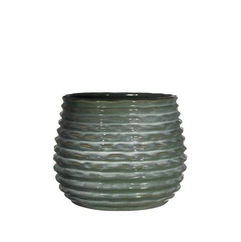 Pot Dark Green Rise Ø100 x h: 135 mm