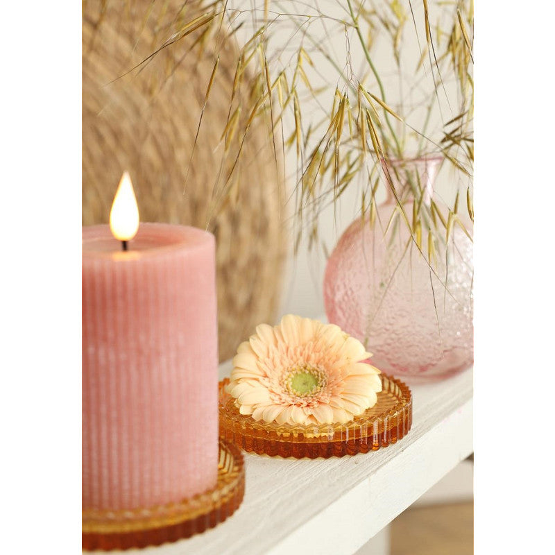 Glazen schaaltjes Kate Ø10 h.6,5 cm mosterdkleurige set 4 - 6 stuks