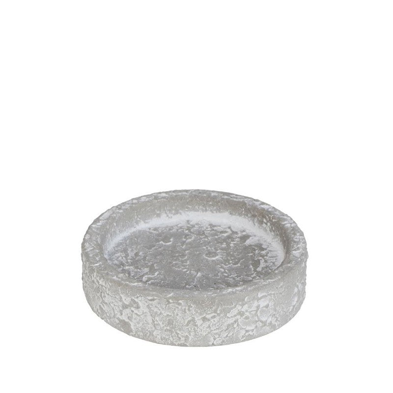 cement wax dish light grey Ø80 x H20 mm
