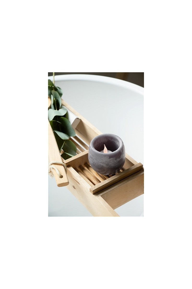 Aroma schaal light donker grijs Musk geur Ø90x80 mm - 6 stuks