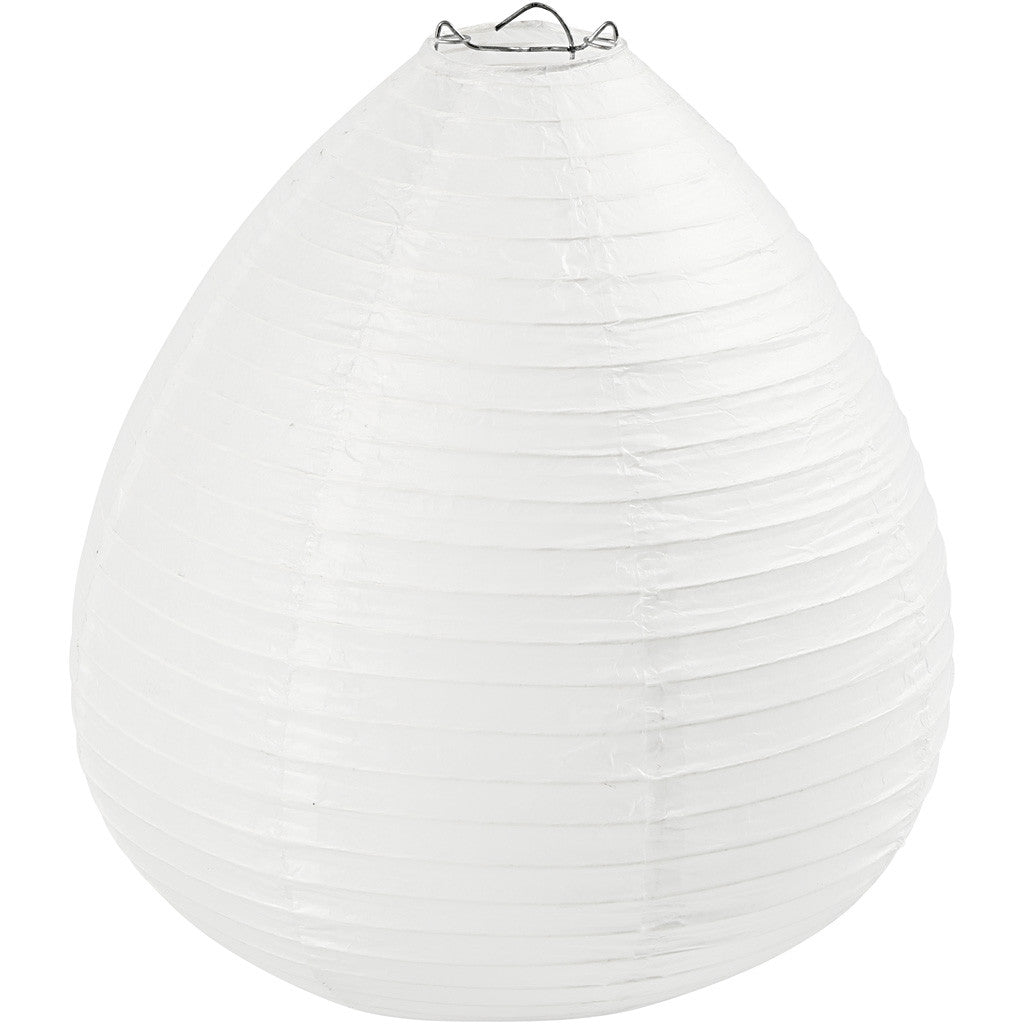 Papieren lamp, wit, Druppel, 27x25cm - 1 st
