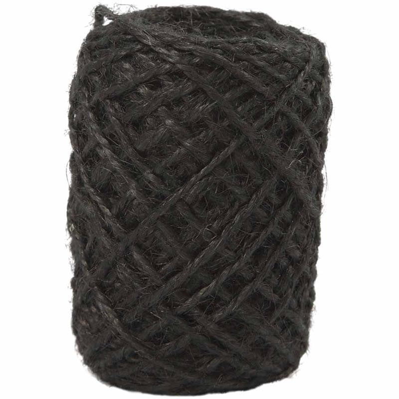 Hennep Naturel, Zwart, 1-2 mm, 30 m - 1 rol