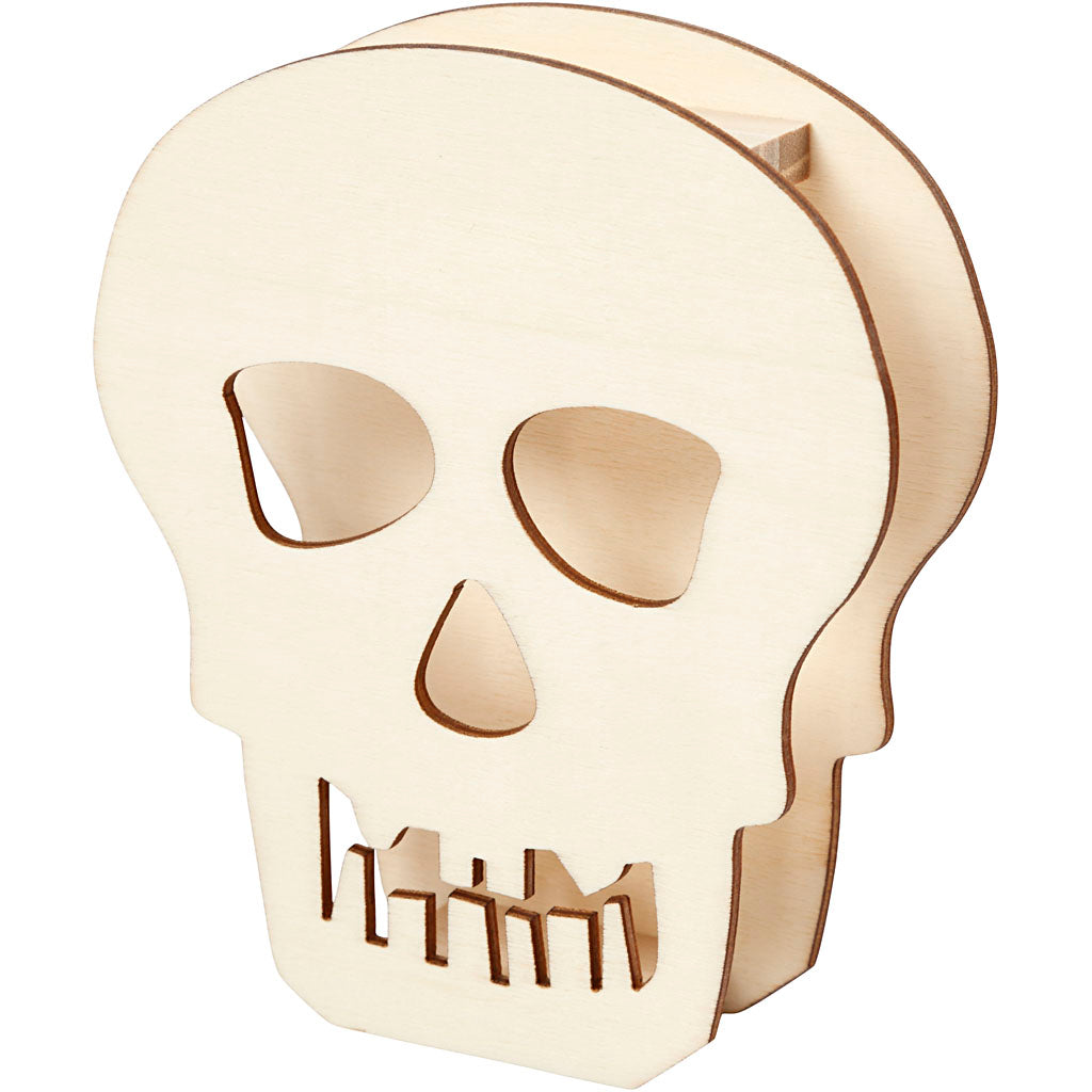 Skull, H: 13,5 cm, depth 3 cm, W: 11,5 cm