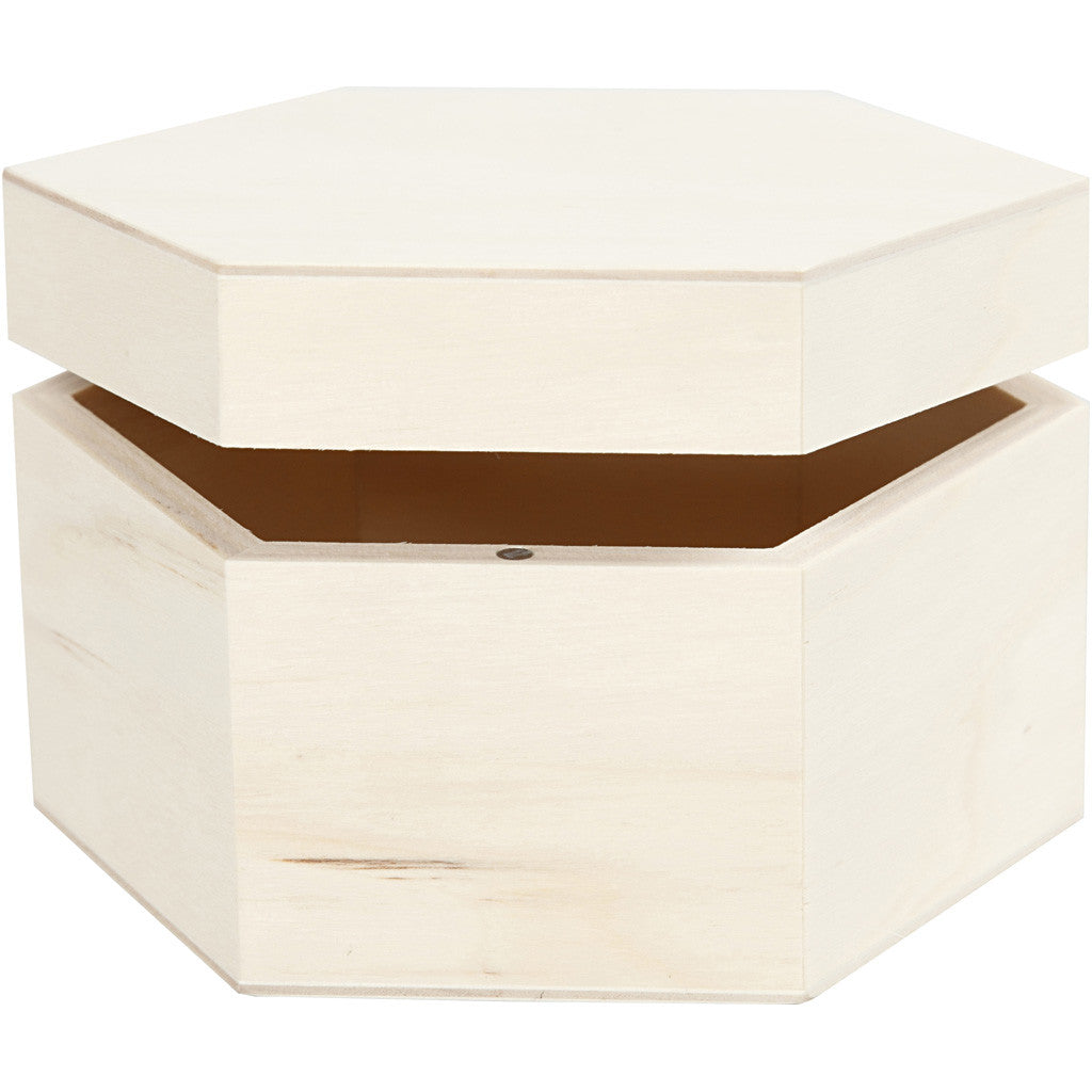Houten Doos, 12x7 cm, 10,5x6,6 cm, Triplex - 1 st