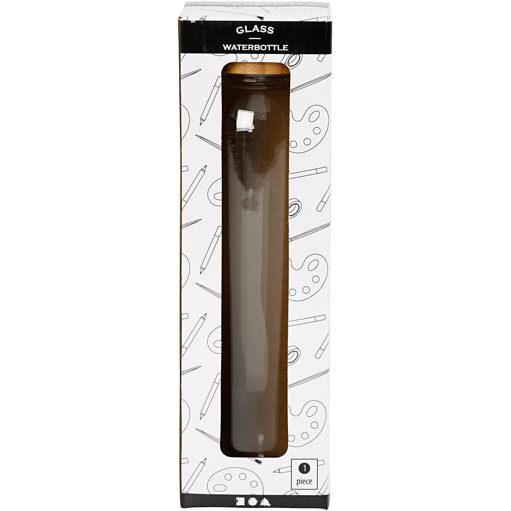 Waterfles, H: 22 cm, d 6,7 cm, 500 ml - 1 st