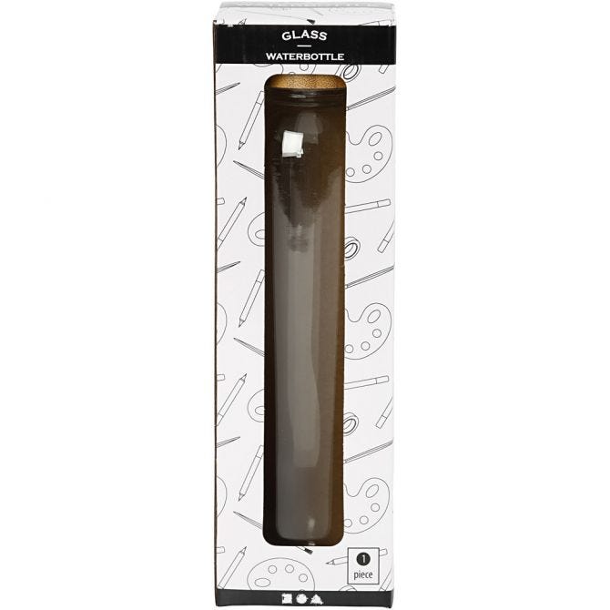 Waterfles, H: 22 cm, d 6,7 cm, 500 ml - 1 st