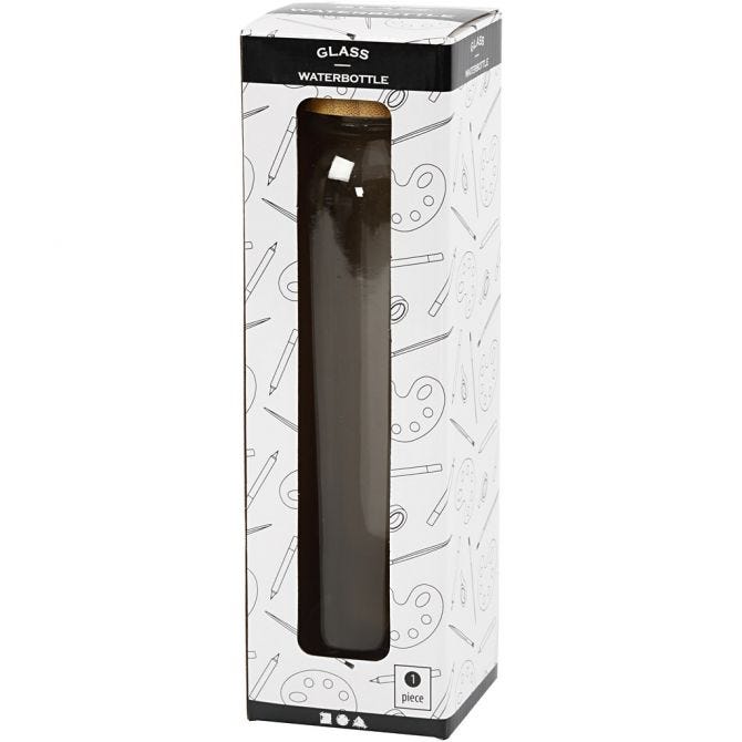Waterfles, H: 22 cm, d 6,7 cm, 500 ml - 1 st