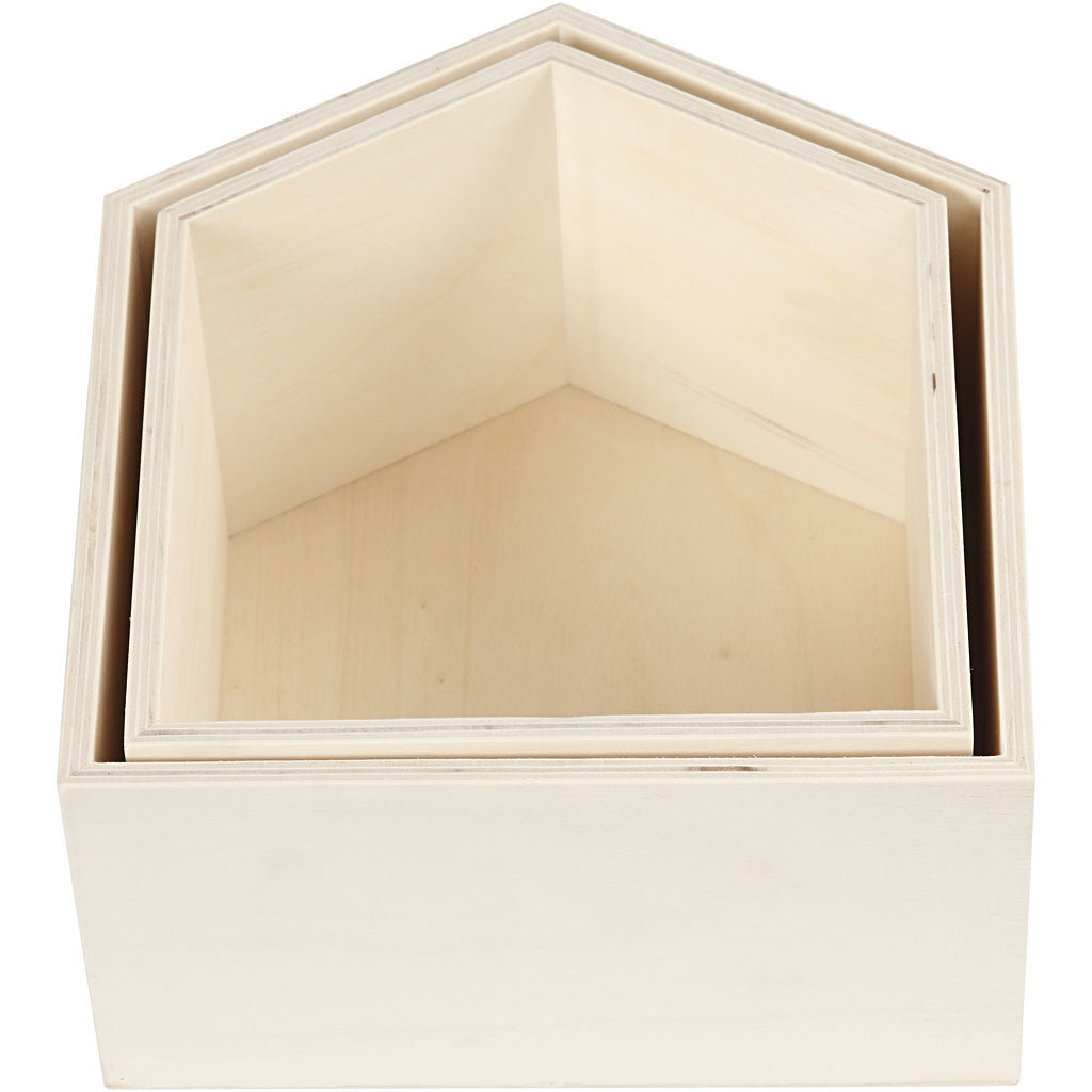 Showdozen, H: 22,5+25 cm, D: 12,5 cm, B: 19,5+22,5 cm - 2 st