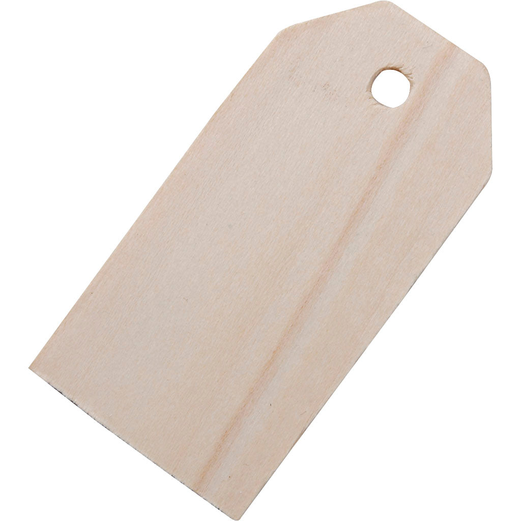 Manila Labels Wood 30x60mm