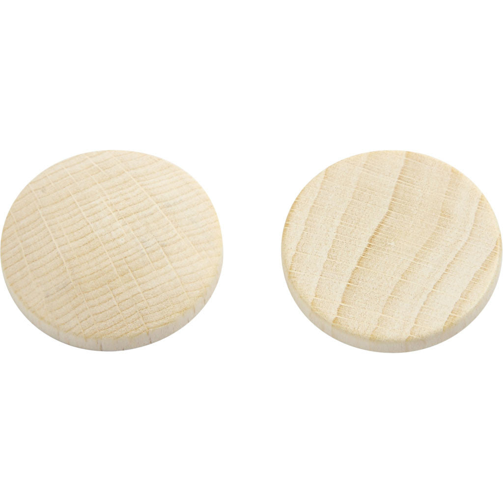 Houten Knopen, 25 mm - 150 st