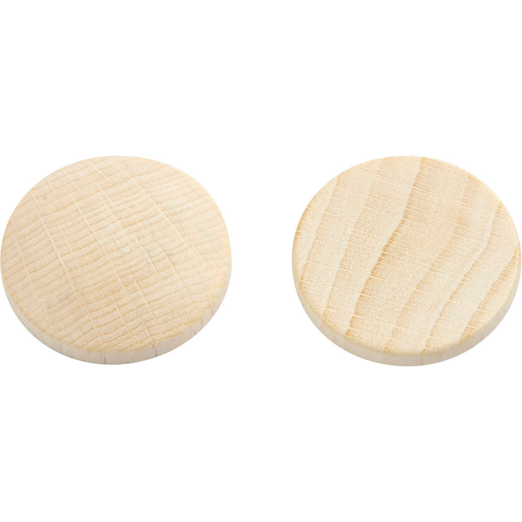 Houten Knopen, 25 mm - 150 st