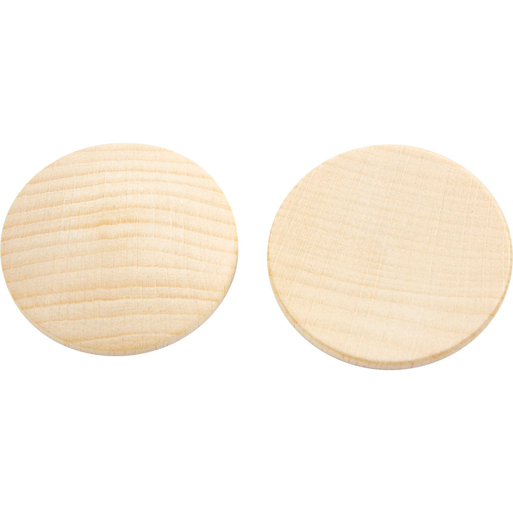 Houten Knopen, 40 mm - 100 st