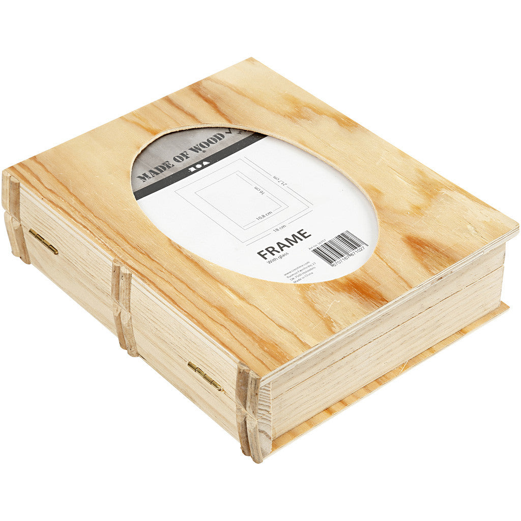 Doos in de vorm van een Boek, 217x180 mm, triplex - 1 st