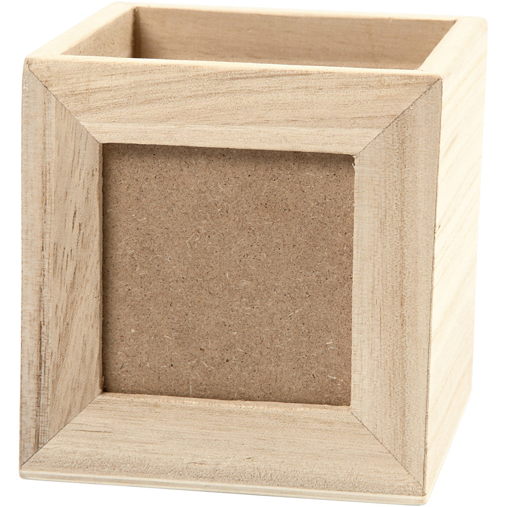 Pennenbakje van Keizerin boom, 100x100x100mm, binnenmaat 62x62mm - 1 st
