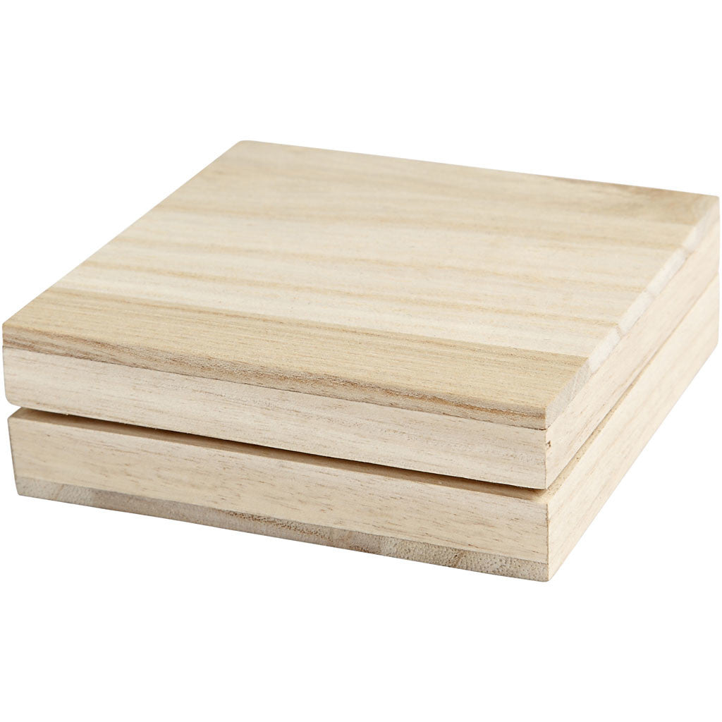 Doos, H: 3 cm, afm 10x10 cm - 1 st
