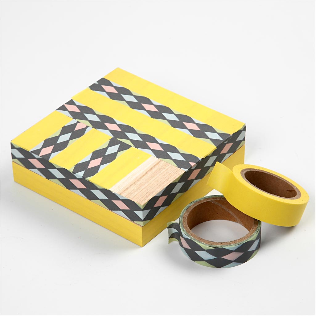 Doos, H: 3 cm, afm 10x10 cm - 1 st