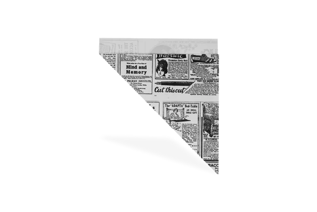 Cone Bags greaseproof paper 'Newspaper' 170x240 mm