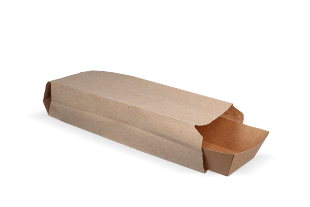 Snackzakken papier 95x65x320 mm kraft 50gr - 1.600 stuks