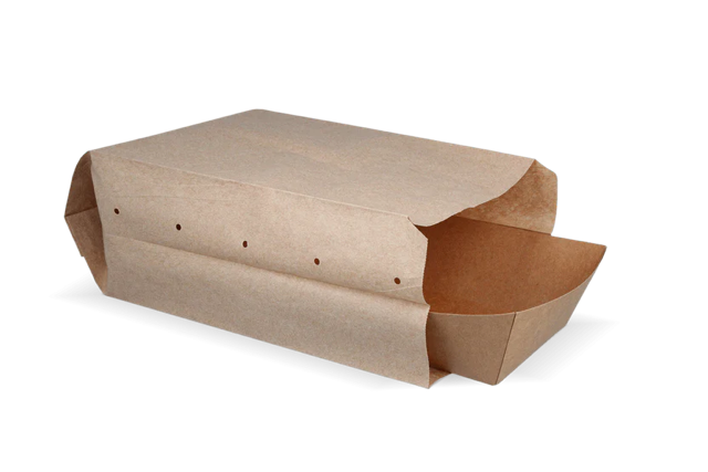 Snackzakken geperforeerd papier - 2 pond 160x100x310 mm kraft 50gr - 1.000 stuks