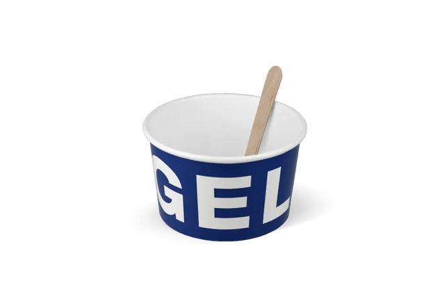 Ijsbeker karton 240ml Ø92 mm 8oz GELATO - 1.000 stuks