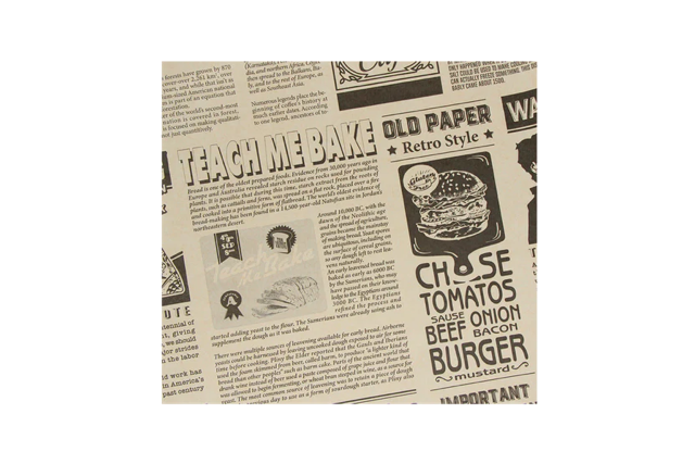 hamburgervellen vetvrij papier 330x300 mm FSC®Mix krant bruin - 2.000 stuks