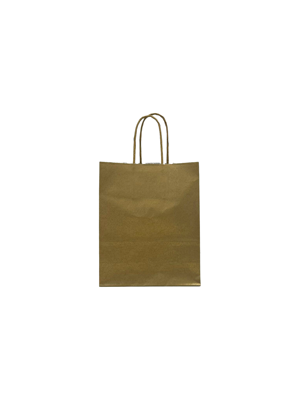 Papieren Draagtassen Goud 180+80x220mm - 50 st
