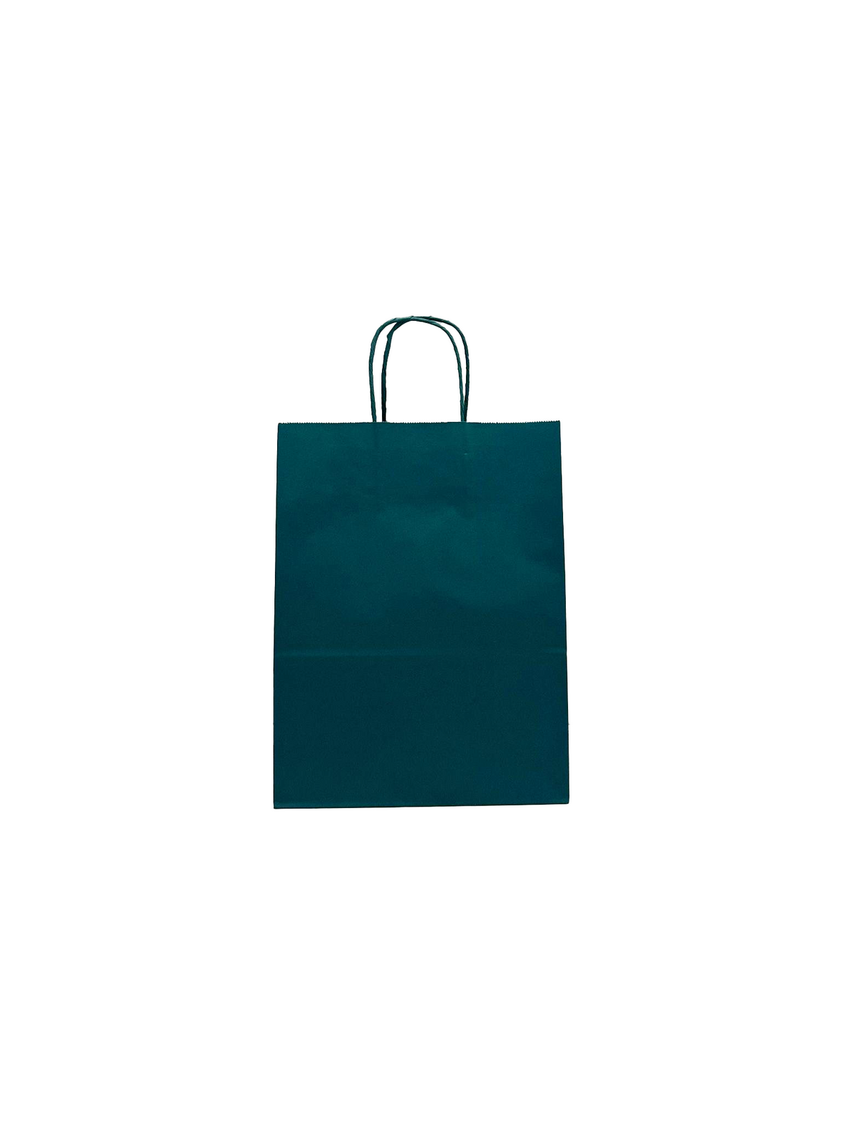Papieren Draagtassen Donker Groen 220+100x310mm - 50 st
