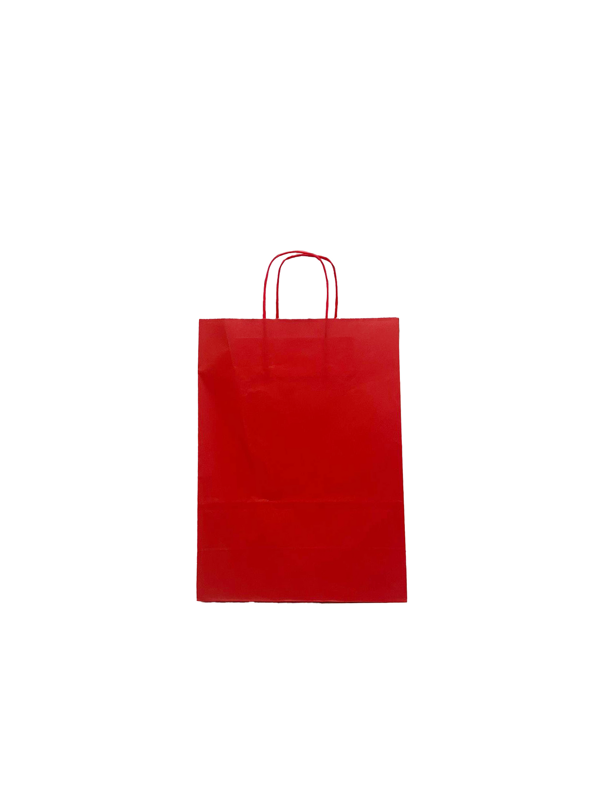 Papieren Draagtassen Rood 260+120x350mm - 50 st